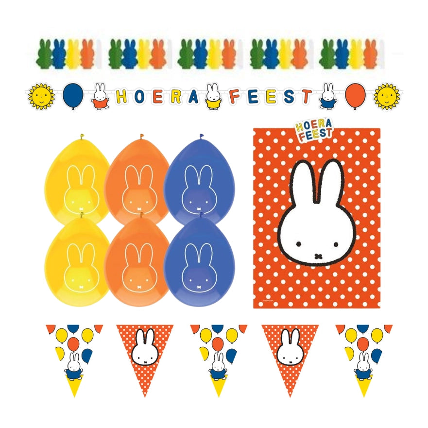 Nijntje Versierings Pakket - Hoera Feest M