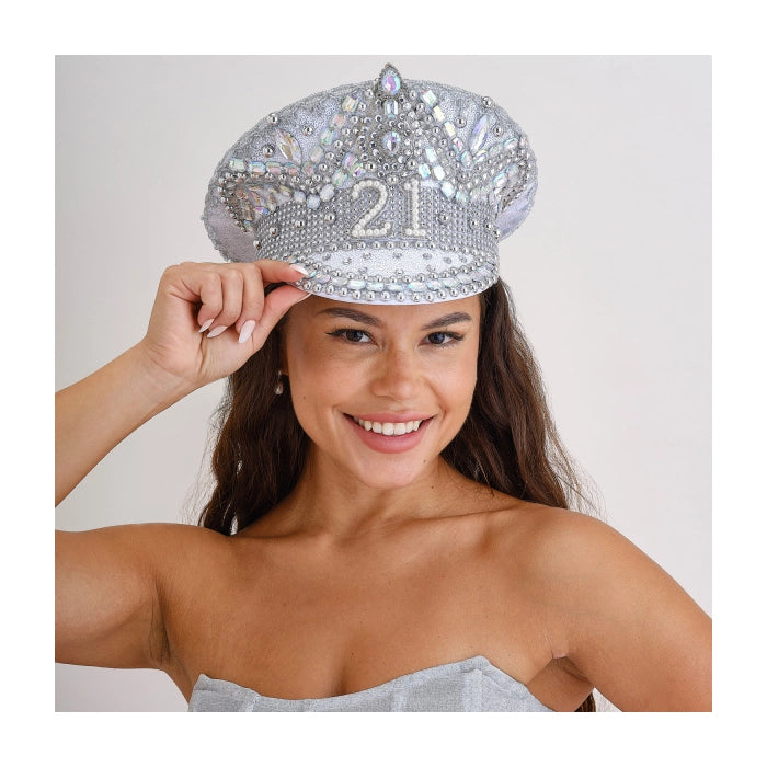 Pailletten hoed 21 jaar