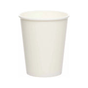 Papieren bekers wit 8 stuks