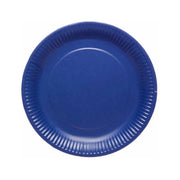 Papieren borden blauw 23cm 8 stuks