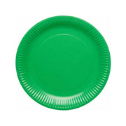 Papieren borden groen 23cm 8 stuks