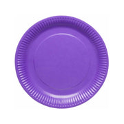 Papieren borden paars 23cm 8 stuks