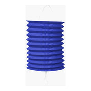 Papieren lampion diameter 16cm blauw
