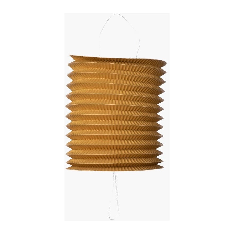 Papieren lampion diameter 16cm metallic goud