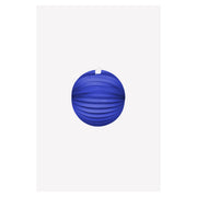 Papieren lampion rond 25cm blauw