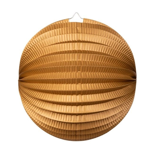 Papieren lampion rond 25cm Metallic Goud