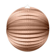 Papieren lampion rond 25cm Metallic Rosé Goud