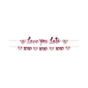 Papieren letterslinger Love You Lots en Xoxo
