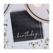 Papieren servetten Birthday 25cm 16 stuks