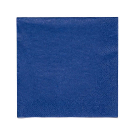 Papieren servetten blauw 20 stuks 33x33cm