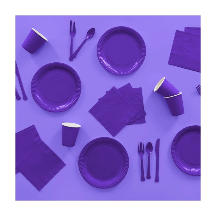 Papieren servetten paars 20 stuks 33x33cm