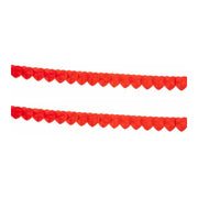 Papieren slinger Hartjes Rood - 2 stuks - 2,5 meter