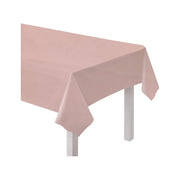 Papieren tafelkleed baby roze 137x274cm