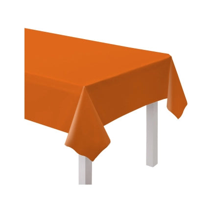 Papieren tafelkleed oranje 137x274cm