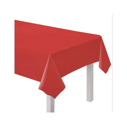 Papieren tafelkleed rood 137x274cm
