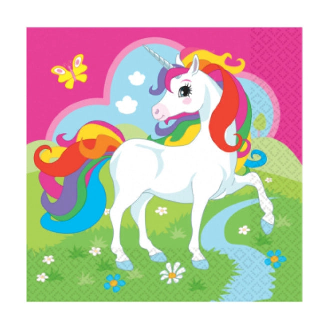 papieren unicorn servetten 20 stuks