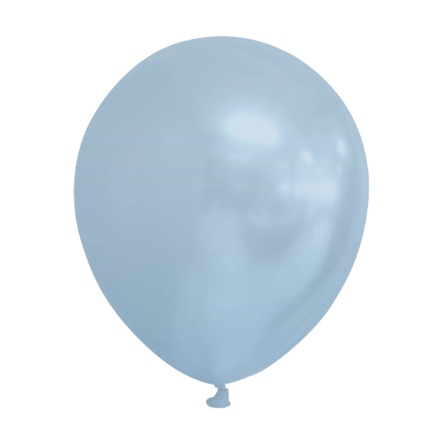 Parel licht blauwe Ballonnen 13cm 100 stuks