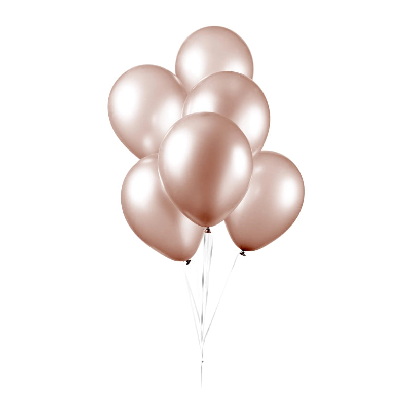 Parel rose Gouden ballonnen 30cm 100 stuks