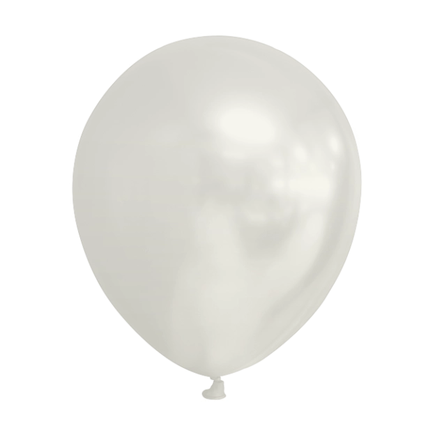 Parel witte Ballonnen 13cm 100 stuks