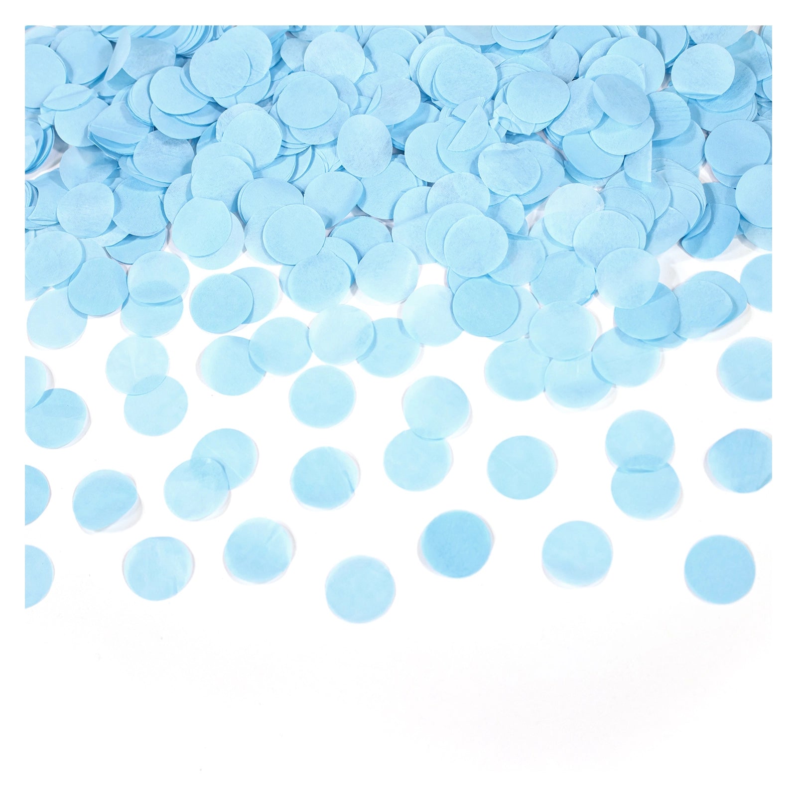 Party popper lichtblauw - 28cm - papier