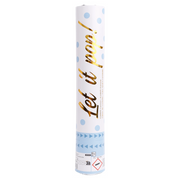 Party popper lichtblauw - 28cm - papier