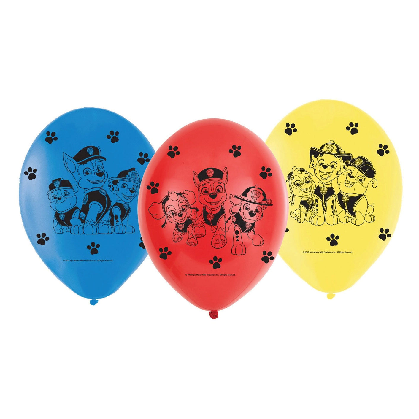 Paw Patrol Ballonnen 6 stuks