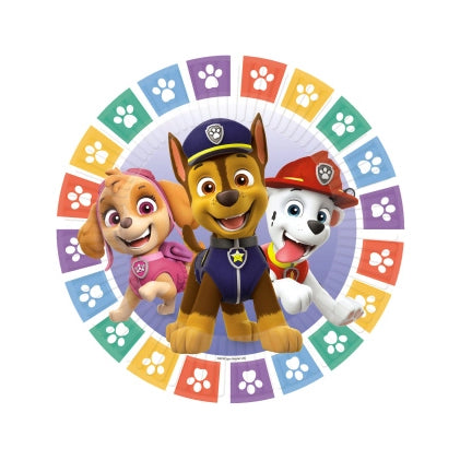 Paw Patrol bordjes 18cm 8 stuks
