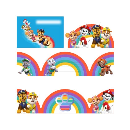 Paw Patrol uitnodigingen met envelop 8 stuks