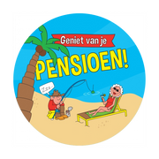 Pensioen Cartoon - Bierviltjes - 6 stuks