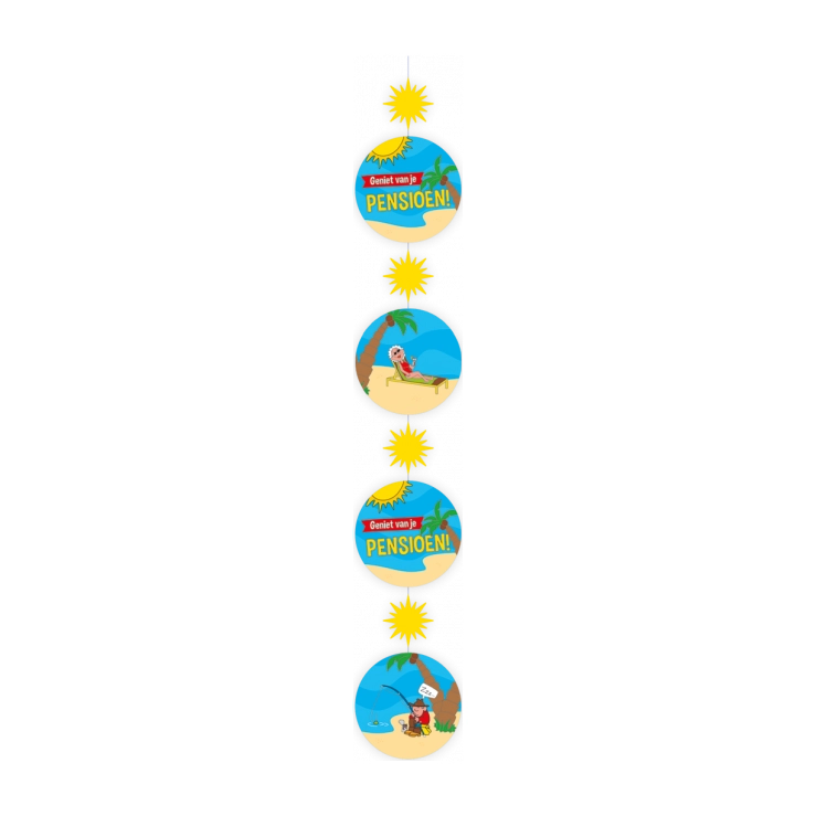 Pensioen Cartoon - Hang decoratie - 1 stuk
