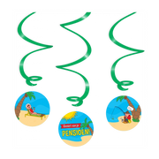 Pensioen Cartoon - Swirl decoratie - 3 stuks