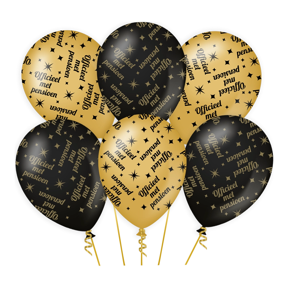 Pensioen Classy - Ballonnen - 6 stuks - 30cm