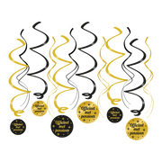 Pensioen Classy - Swirl decoratie - 12 stuks
