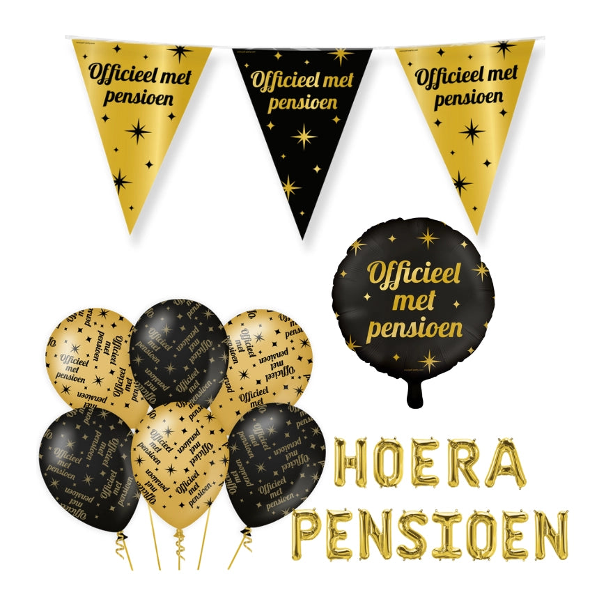 Pensioen Classy Versiering pakket - M