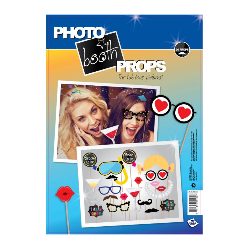 Photo booth props vrijgezellenfeest 20 stuks
