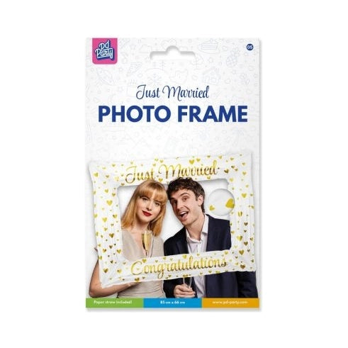 Photo frame Just Married 66x85cm opblaasbaar