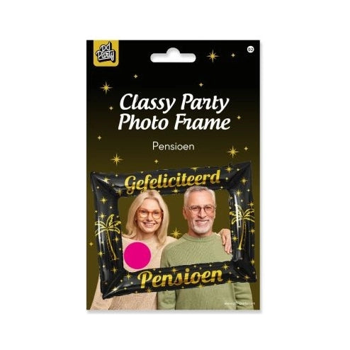 Photo frame Pensioen goud zwart 66x85cm opblaasbaar