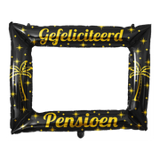 Photo frame Pensioen goud zwart 66x85cm opblaasbaar