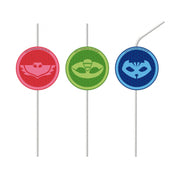 PJ Masks Papieren rietjes met afbeelding
