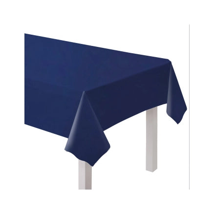 Plastic tafelkleed blauw 137x274cm