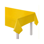 Plastic tafelkleed geel 137x274cm