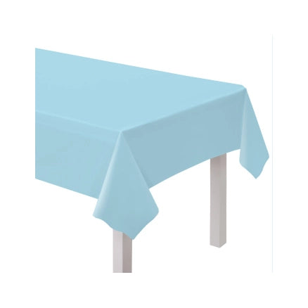 Plastic tafelkleed licht blauw 137x274cm
