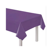 Plastic tafelkleed paars 137x274cm