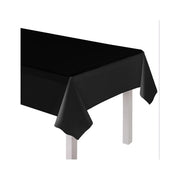 Plastic tafelkleed zwart 137x274cm