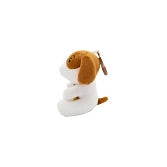 Pluche hond ballongewicht 2-in-1 – 11 cm – voor 20 ballonnen