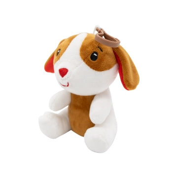 Pluche hond ballongewicht 2-in-1 – 11 cm – voor 20 ballonnen