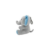Pluche olifant ballongewicht blauw 2-in-1 – 11 cm – voor 20 ballonnen