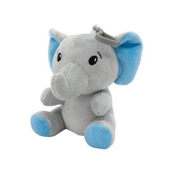 Pluche olifant ballongewicht blauw 2-in-1 – 11 cm – voor 20 ballonnen