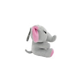 Pluche olifant ballongewicht roze 2-in-1 – 11 cm – voor 20 ballonnen