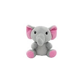 Pluche olifant ballongewicht roze 2-in-1 – 11 cm – voor 20 ballonnen